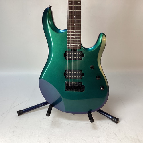 Vist Large View of Product Image Which is Used Sterling by Ernie Ball JP60 Double Cut Electric Guitar Green 6-String