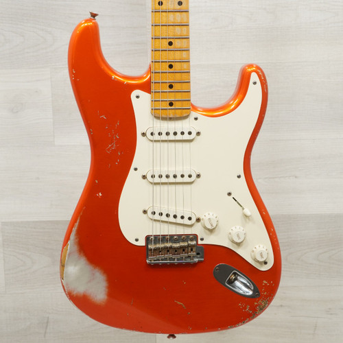 Vist Large View of Product Image Which is Used Fender Custom Shop 57 Relic Stratocaster Electric Guitar Orange