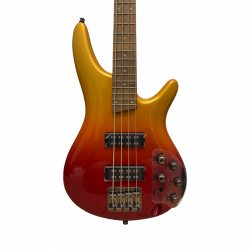 Vist Large View of Product Image Which is Used Ibanez SOUNDGEAR SERIES SR300E 4-STRING BASS Modern Metal Bass Guitar Cherry Sunburst 4-String