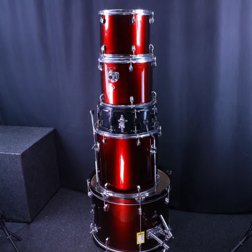 Vist Large View of Product Image Which is Used Wjm 5PC KIT 22-12-13-16-14X5.5 Drum Shell Kit Red