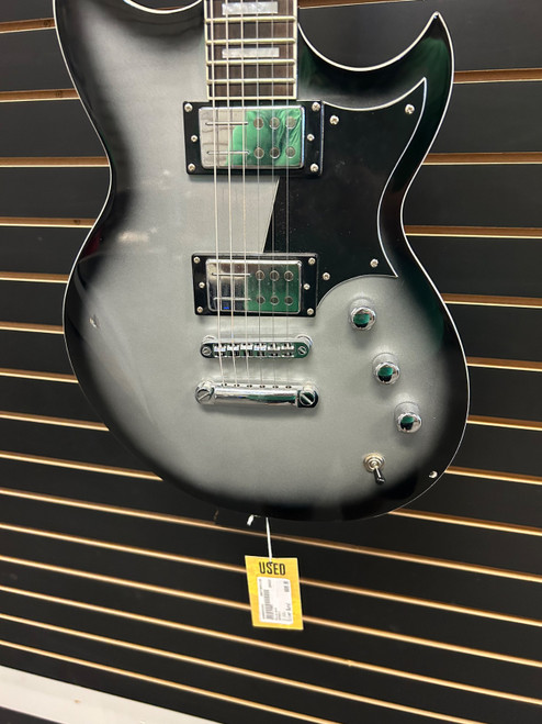 Vist Large View of Product Image Which is Used Reverend SENSEI Double Cut Electric Guitar Silver Burst 6-String