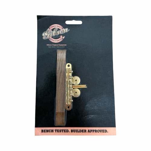 Vist Large View of Product Image Which is Used Gibson ARB-1 TUNE-O-MATIC BRIDGE SET GOLD Guitar Hardware