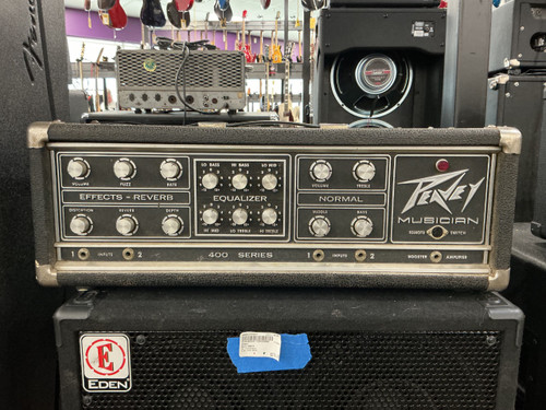 Vist Large View of Product Image Which is Used Peavey MUSICIAN 400 SERIES Solid State Guitar Head