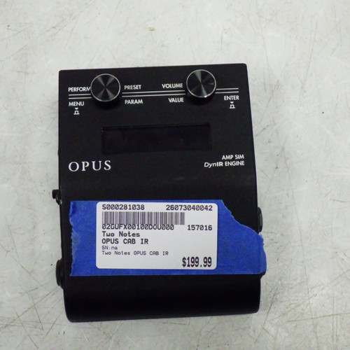 Vist Large View of Product Image Which is Used Two Notes OPUS CAB IR IR Cab Pedal
