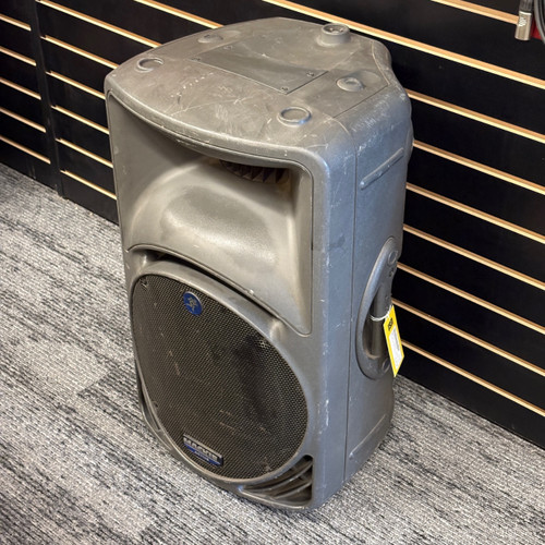 Vist Large View of Product Image Which is Used Mackie SRM 450 POWERED SINGLE SPEAKER Powered Full Range Speaker Cabinet