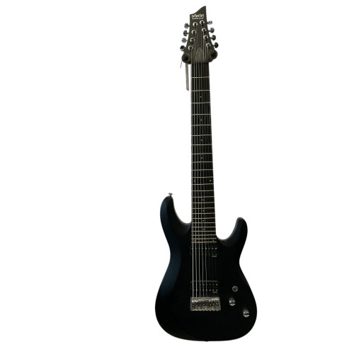 Vist Large View of Product Image Which is Used Schecter C-8 DELUXE Super S Electric Guitar Black 8-String