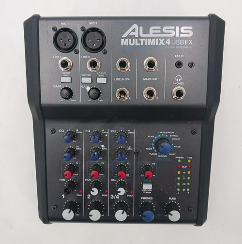 Vist Large View of Product Image Which is Used Alesis MULTIMIX 4 USB FX Mixing Console