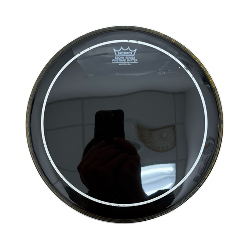 Vist Large View of Product Image Which is Used Remo 10 INCH EBONY PINSTRIPE BLACK TOM HEAD Tom Drum Head