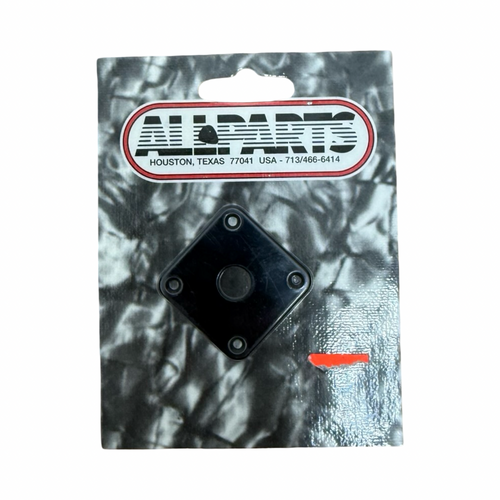 Vist Large View of Product Image Which is Used All Parts LES PAUL JACKPLATE BLACK Guitar Hardware