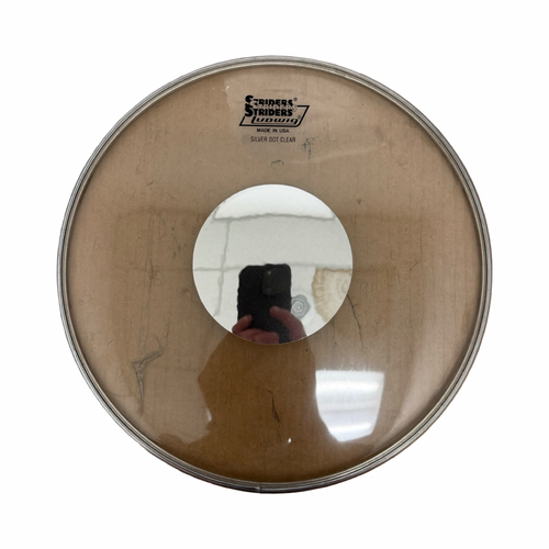 Vist Large View of Product Image Which is Used Ludwig 12 INCH STRIDERS SILVER DOT CLEAR TOM Tom Drum Head
