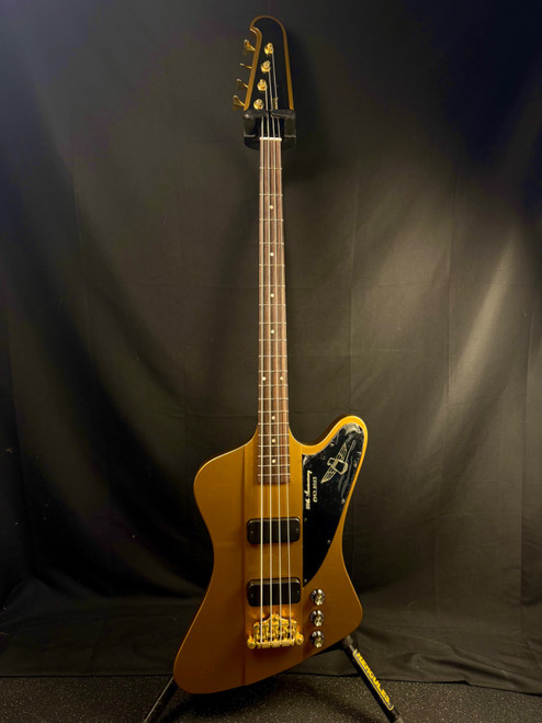 Vist Large View of Product Image Which is Used Gibson 50TH ANNIVERSARY THUNDERBIRD Modern Metal Bass Guitar Goldtop 4-String