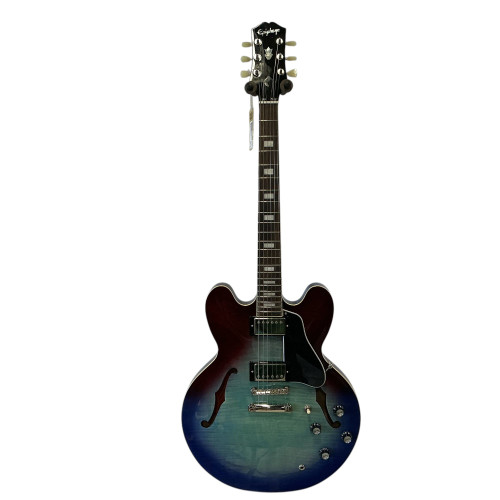 Vist Large View of Product Image Which is Used Epiphone ES-335 FIGURED IG Semi-Hollow Electric Guitar Blue 6-String