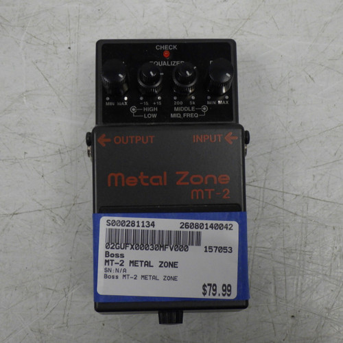 Vist Large View of Product Image Which is Used Boss MT-2 METAL ZONE Distortion Pedal