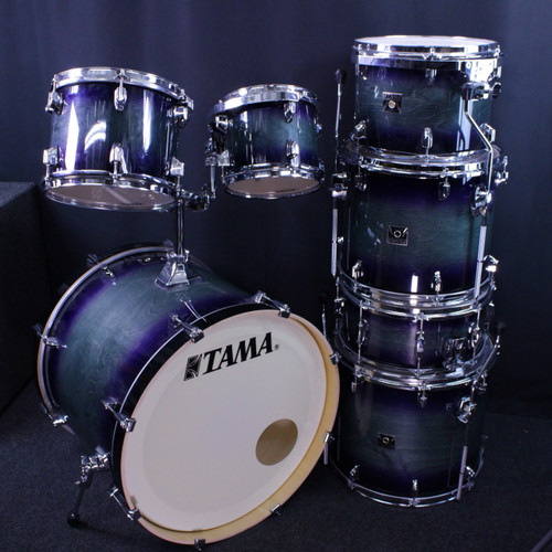 Vist Large View of Product Image Which is Used Tama 7PC SUPERSTAR CLASSIC MAPLE Drum Shell Kit Blue