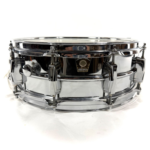 Vist Large View of Product Image Which is Used Ludwig LM400 Superphonic Vintage Metal Snare Drum 
