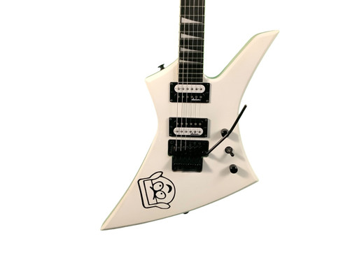 Vist Large View of Product Image Which is Used Jackson JS32 KELLY Pointy Electric Guitar White 6-String
