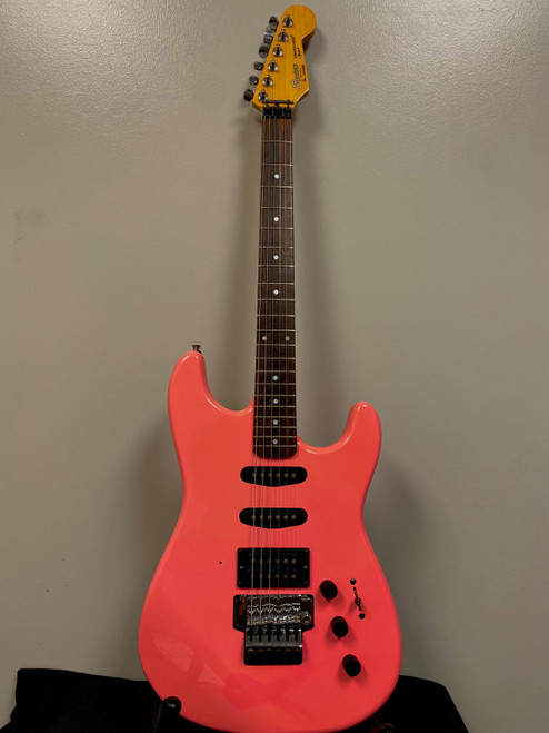 Vist Large View of Product Image Which is Used Squier 1989 CONTEMPORARY HSS STRAT S Type Electric Guitar Pink 6-String