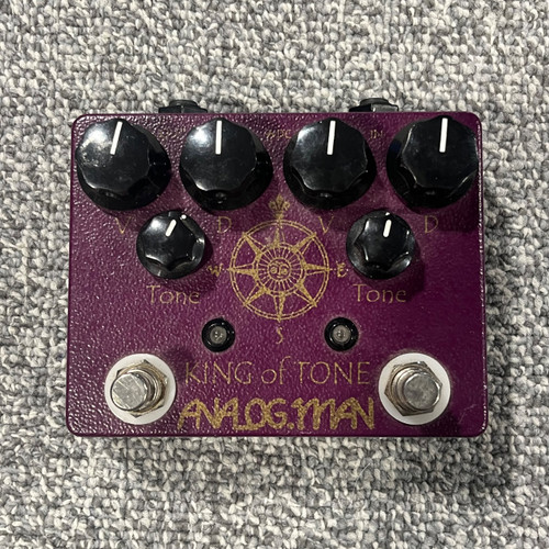 Vist Large View of Product Image Which is Used ANALOGMAN KING OF TONE V4 Guitar Overdrive Pedal