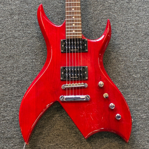 Vist Large View of Product Image Which is Used BC Rich BICH PLATINUM SERIES Pointy Electric Guitar Red 6-String