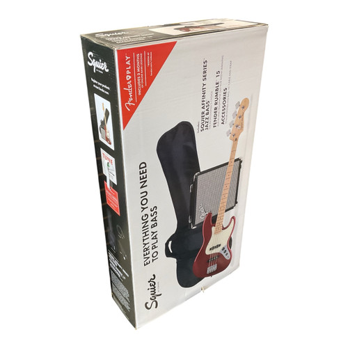 Vist Large View of Product Image Which is Used Squier AFFINITY JAZZ BASS RUMBLE 15 COMBO PACK J Type Bass Guitar Other 4-String