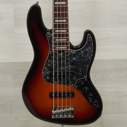 Vist Large View of Product Image Which is Used Fender American Elite Jazz Bass V Bass Guitar Sunburst 5-String