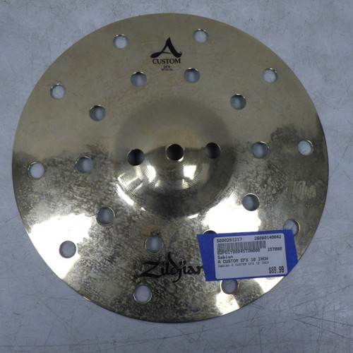 Vist Large View of Product Image Which is Used Sabian A CUSTOM EFX 10 INCH Effects Cymbal 10"