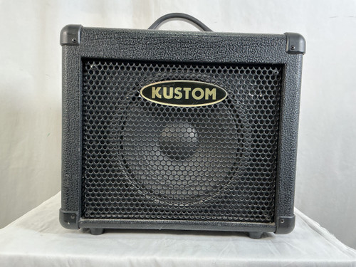 Vist Large View of Product Image Which is Used Kustom KBA 10X BASS AMP 1 x 8 Solid State Amplifier 1 x 8