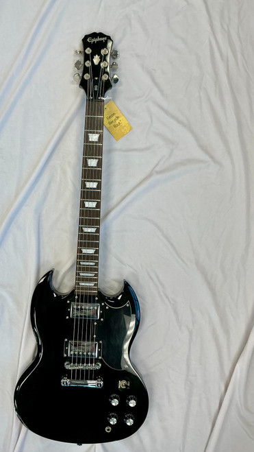 Vist Large View of Product Image Which is Used 2007 Epiphone SG Type Electric Guitar Black 6-String
