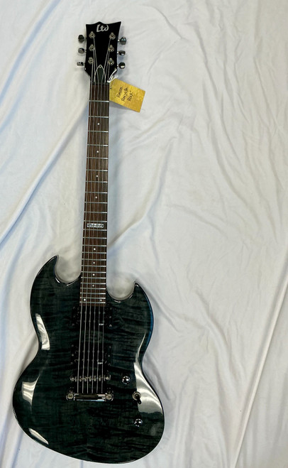 Vist Large View of Product Image Which is Used LTD VIPER 100FM SG Type Electric Guitar Silver/Gray 6-String