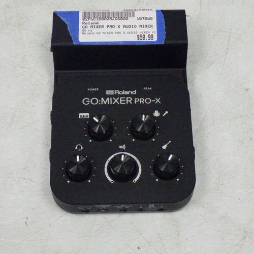 Vist Large View of Product Image Which is Used Roland GO Mixer Pro X Audio Mixer for Smartphon Computer Interface 1 A/D Recording Inputs