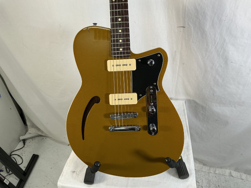 Vist Large View of Product Image Which is Used Reverend CLUB KING 290 Offset Double Cutaway Electric Guitar Goldtop 6-String
