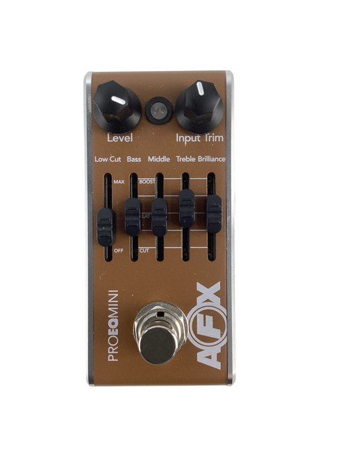 Vist Large View of Product Image Which is Used Fishman AFX PRO EQ MINI Acoustic Preamp EQ Pedal 