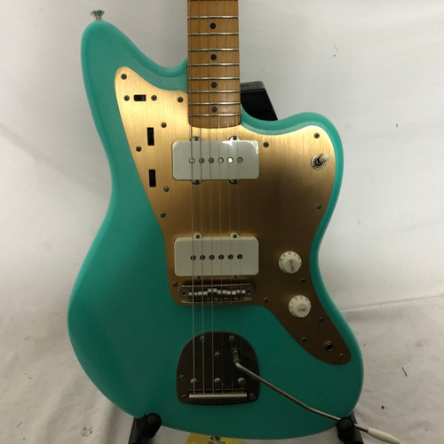 Vist Large View of Product Image Which is Used Squier JAZZMASTER Electric Guitar Green 6-String