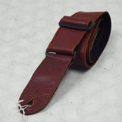 Vist Large View of Product Image Which is Used Levy's RED LEATHER GUITAR STRAP Guitar Accessory