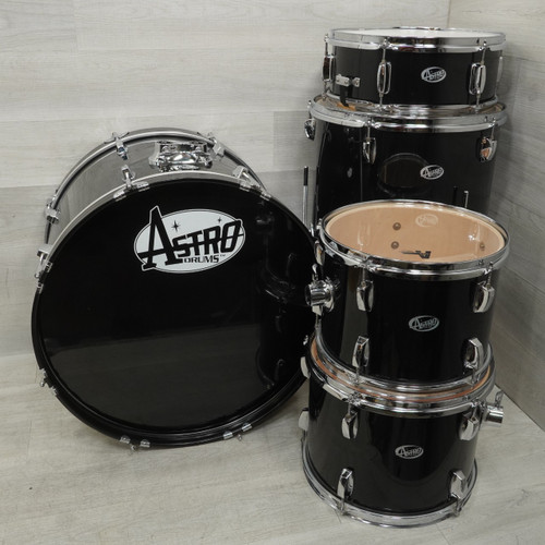 Vist Large View of Product Image Which is Used Astro Drum Kit Drum Shells And Hardware Black