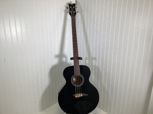 Vist Large View of Product Image Which is Used Dean EABFL CBK MF Acoustic Bass Guitar Black 4-String