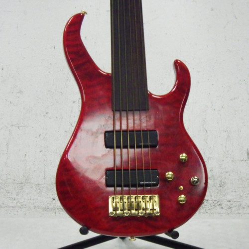 Vist Large View of Product Image Which is Used Brice KTB-6 Bass Guitar Red 6-String