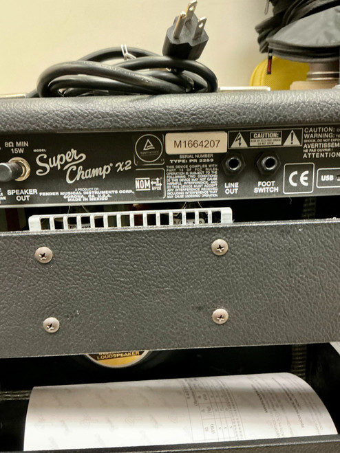 Vist Large View of Product Image Which is Used Fender SUPER CHAMP X2 1 x 10 Tube Combo Amplifier 1 x 10