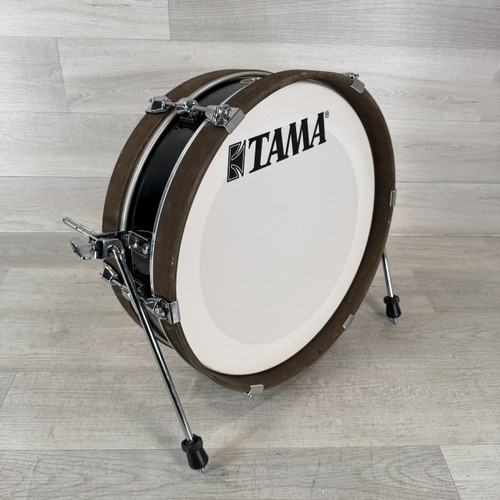 Vist Large View of Product Image Which is Used Tama Club Jam Pancake Bass Drum - Black - 7 x 18-inch