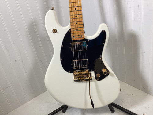 Vist Large View of Product Image Which is Used Sterling by Ernie Ball JARED DINES STINGRAY S Type Electric Guitar White 6-String