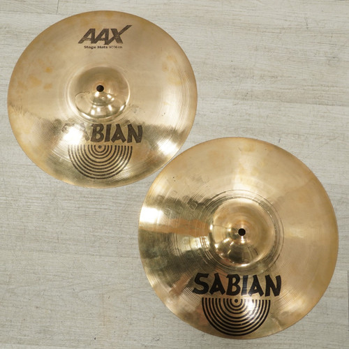 Vist Large View of Product Image Which is Used Sabian Aax Stage Hi Hat Cymbals 14 - Inch