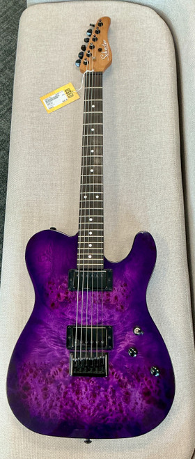 Vist Large View of Product Image Which is Used Schecter 3955-SHC T Type Electric Guitar Purple 6-String