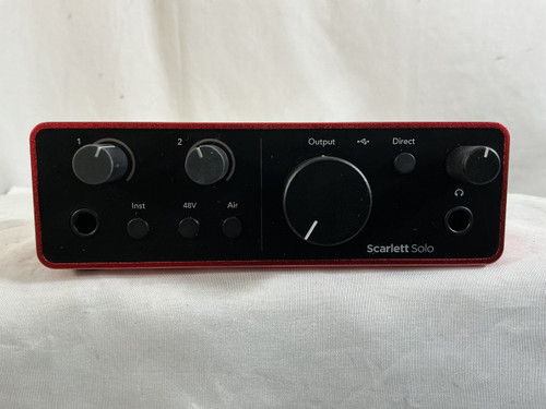 Vist Large View of Product Image Which is Used Focusrite SCARLETT SOLO 4TH GEN Computer Interface 1 A/D Recording Inputs
