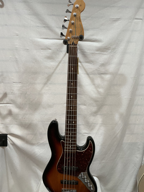Vist Large View of Product Image Which is Used Fender DELUXE ACTIVE JAZZ BASS V MODDED J Type Bass Guitar Sunburst 5-String