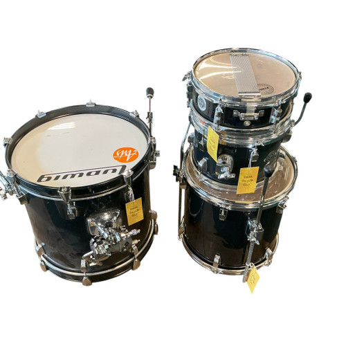 Vist Large View of Product Image Which is Used Ludwig 4PC BREAKBEATS QUESTLOVE SHELLS Drum Shell Kit Black