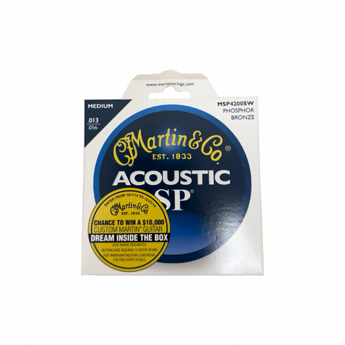 Vist Large View of Product Image Which is New MARTIN MSP4200SW PHOSPHOR BRONZE ACOUSTIC MEDIUM (13-56)