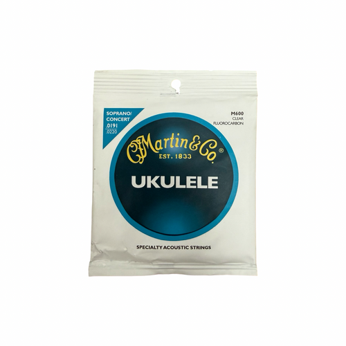 Vist Large View of Product Image Which is New MARTIN M600 CLEAR SOPRANO/CONCERT UKULELE STRINGS