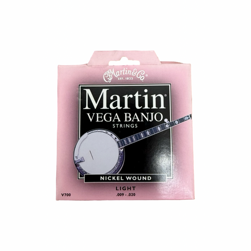 Vist Large View of Product Image Which is New MARTIN V700 VEGA BANJO STRINGS NICKEL LIGHT (9-20)