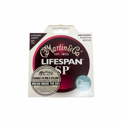 Vist Large View of Product Image Which is New MARTIN MSP7200SW PHOSPHOR BRONZE LIFESPAN SP MEDIUM (13-56)