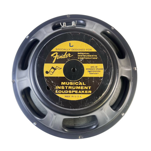 Vist Large View of Product Image Which is Used Fender Eminence Brown Label 12-Inch 8-Ohm Raw Guitar Speaker